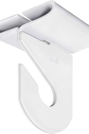 Wakhow 10 Pairs Drop Ceiling Hooks for Hanging, Suspended Track Ceiling Tile Clips, Ceiling Grid Hangers for Decorations from Classroom, Office, Home, Wedding, Hold Up to 20 lbs, 1" W X 1½" H