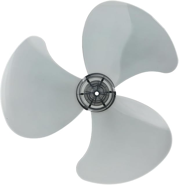 DOITOOL Universal Plastic 3 Leaves Fan Blade Set 16 Inch Replacement Fan Blades with Nut Cover Electric Fan Leaves for Table Standing Pedestal Fan