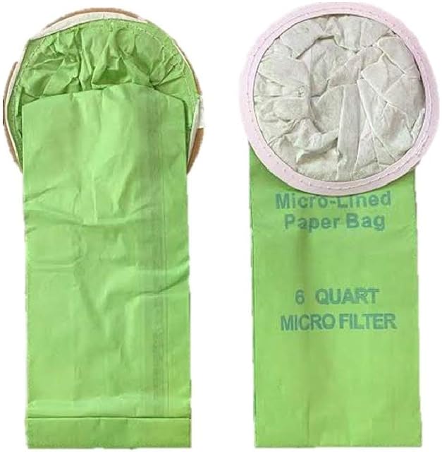 10 Pack Replacment Bags for Proteam 100431 6 QT 6 Quart Backpack Vacuum Cleaners Fits: Super QuarterVac, Quatervac, Tailvac