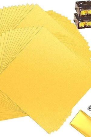 100 Pcs Chocolate Bar Wrappers, Chocolate Foil Wrappers 7.9in*7.9in Large Candy Bar Wrappers for Chocolate Bar Wrappers Packaging With Thick Paper Packaging (100)