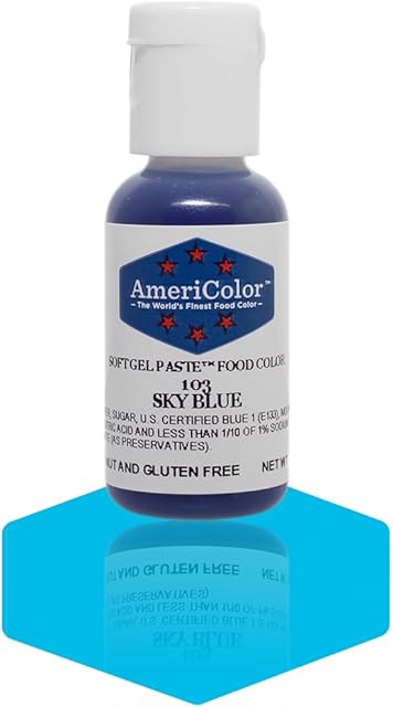Americolor Soft Gel Paste Food Color, .75-Ounce, Sky Blue