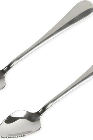 Chef Craft Select Serrated Grapefruit Spoon, 9 inch 2 piece set, Stainless Steel