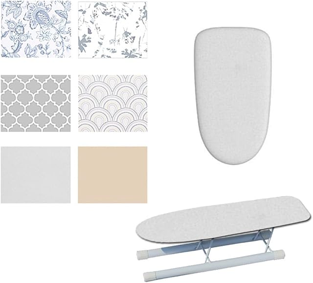 20.5" X 4.3" Ironing Board Cover, Thick Cotton Ironing Board Cover and Pad, Table Top Ironing Cover, Sleeve Ironing Board Replacement Cover(Gray)