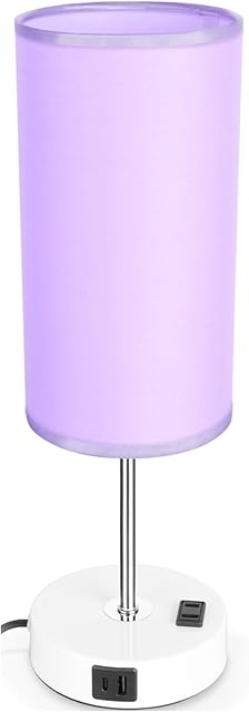 Bedside Table Lamp Purple