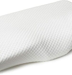 Contour Memory Foam Pillow Orthopedic Sleeping Pillows, Ergonomic Cervical Pillow for Neck Pain - for Side Sleepers, Back and Stomach Sleepers, Free Pillowcase Included (Firm & Queen)