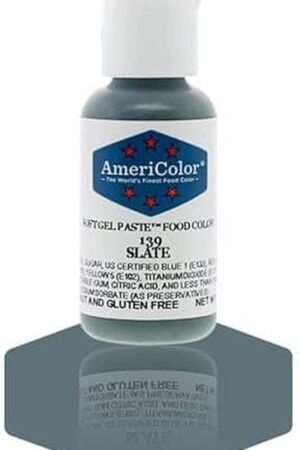 AmeriColor, Slate, 0.75 Ounce Bottle, Soft Gel Paste Food Color