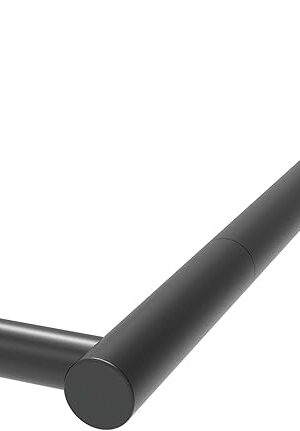 24 Inch Towel Bar Black Towel Rack for Bathroom Kitchen Towel Holder SUS304 Stainless Steel RUSTPROOF Wall Mount Total Length 26 inch (Matte Black)