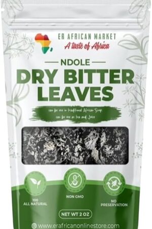 Dried Bitter Leaves – 100% All Natural – 2oz | For Bitterleaf Soup, Tea, Ogbono, Egusi & African Dishes | No Preservatives, Sand-Free