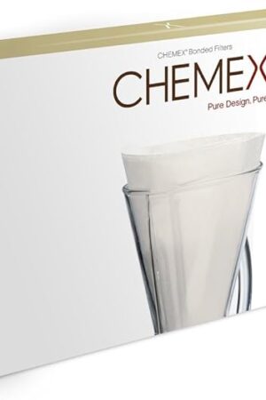 Chemex Bonded Filter - Half Moon - 100 ct - 2 Pack - Exclusive Packaging