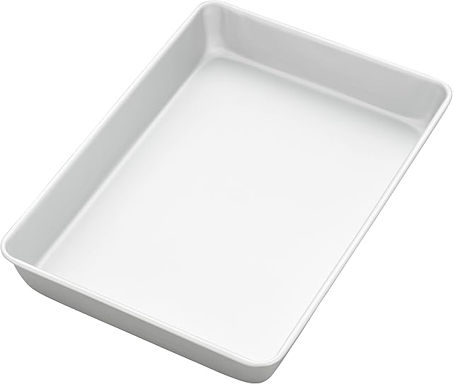Wilton Aluminum 9x13 Inch Rectangular Sheet Pan, Made With Natural Anodized Aluminum, Made Without PFAS, Bakeware Optimal For Even Heating