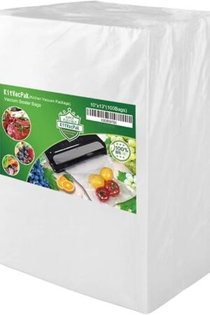 100 Quart 10X13 Vacuum Food Sealer Bags with BPA Free and Heavy Duty,Commercial Grade Vacuum Sealer Freezer Bags Compatible with Any Type Vacuum Sealer