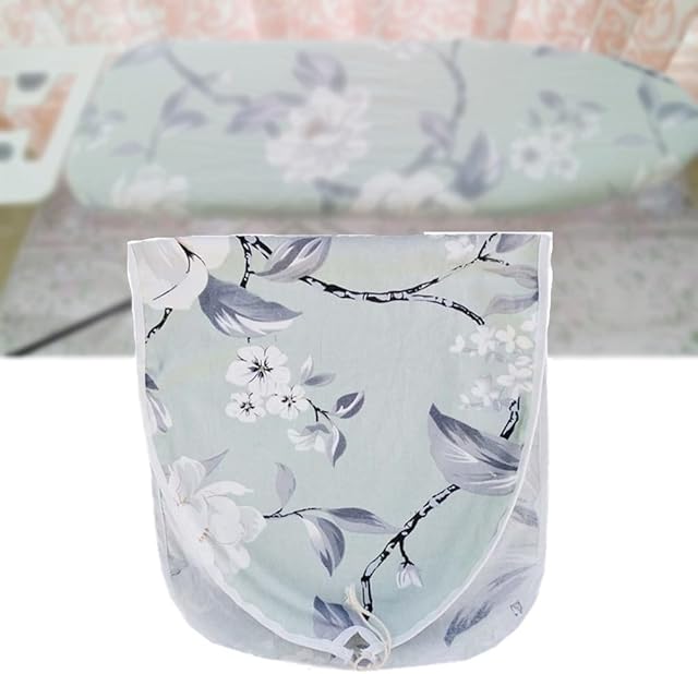 Cotton Ironing Board Cover and Pad Standard Size 12x30 12x36 14x40 14x43 15x48In Iron Board Cover with Heat Reflective Thick Padding (Color : Flowers, Size : 12x30In(80x30cm))