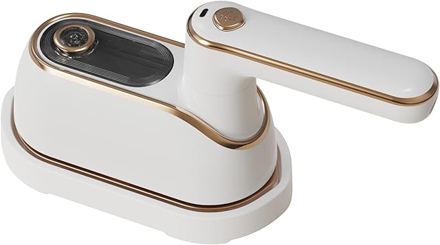 Handheld Steam Iron, 1200W High-Power Wet Dry Dual-Purpose Ironing Machine, Micro Pressure Large Panel Stroke Rotary Handle Iron Machine with Dual Effects of Wrinkle Removal and Shaping (White)