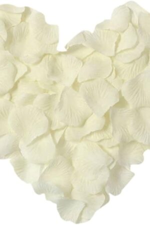 1000 Pcs Artificial Silk Rose Petals Decoration Wedding Party Color Ivory