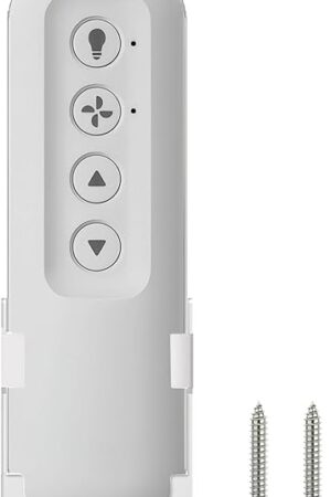 99813 Replacement for Hunter Ceiling Fan Remote Control, 3-Speed and Light Dimmer with Wall Mount, Replace 99770 99392 99118 99122 99123 99119 (Remote Only)