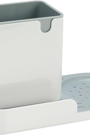 Amazon Basics Kitchen Sink Organizer/Sponge Holder, Large, White