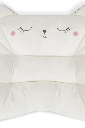 Choc chick Toddler Pillow,20X14inches Machine Washable Soft Hypoallergenic Kids Pillows,Child Cute Animal Perfect Toddler Pillows for Sleeping 2 Year Old (Cat)