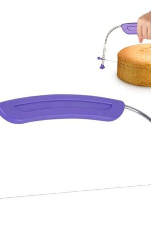WAFJAMF Adjustable Cake Leveler Cutter for Leveling Tops, Suitable for 10 Inch Cake, Professional Cake Slicer with Stainless Steel Wire Cakes Baking Tool for Wedding Birthday Layer Cake