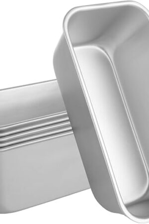 6 Pack Aluminum Loaf Pans 8x4 Inch Banana Bread Pan for Homemade Bread Baking Pan for Oven 2.8? Deep Metal Meatloaf Pan Sandwich Bread Loaf Pans for Baking Bread Tins for Baking Meat Loaf Cake