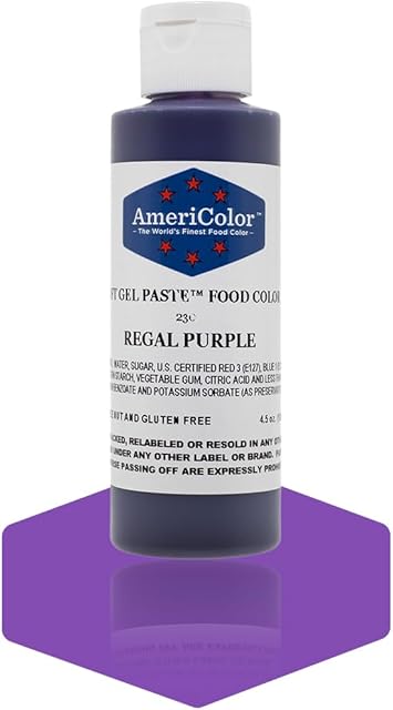 Americolor Soft Gel Paste Food Color, 4.5-Ounce, Regal Purple