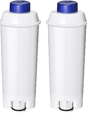 Coffee Machine Fitler, Delonghi Filter Replacement for DeLonghi DLSC002, Delonghi Magnifica Evo, Dinamica Plus, ESAM, ETAM, BCO, EC. Activated Carbon Water Filter Cartridges Softener (4 Pcs)