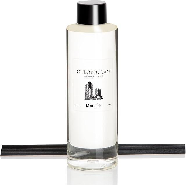 Chloefu LAN Hotel Scented Oil Diffuser Refill 200ml/6.76 fl oz Natural Essential Scented Oil - Best for Aromatherapy, SPA and Home, 0% Alcohol, Unique Blend to Promote Sleep & Relieve Stress