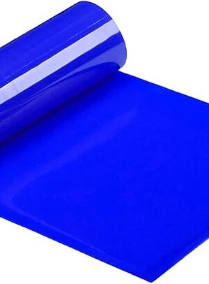 1 Rolls Non Slip Material Roll, 8 Inch x 3.25 ft Silicone Roll Cut to Size Blue Non Slip Mat Large Table Pads for Baking Drawer Crafts Counter Eating Aids Drawer