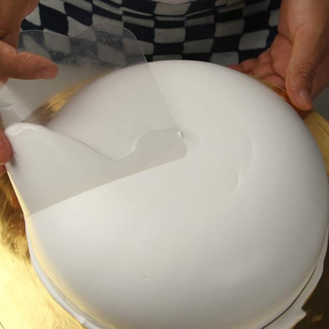 5PCS Flexible Transparent Plastic Cake Scraper Smoother for Bread Pastry Chef Bakery Cake Decorating Supplies