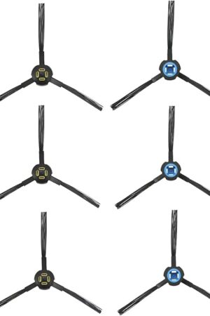 6pcs Replacement Side Brushes for Ilife V8 V80 V8S X800 X785 X750 A9S A7 Robot Vacuum Cleaner Accessories 3pairs Left&Right Blue&Yellow