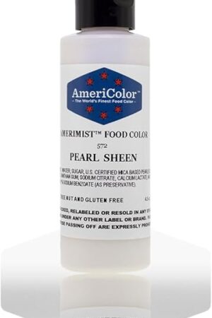 AmeriColor Airbrush Food Coloring, Pearl Sheen AmeriMist, 4.5 Ounce