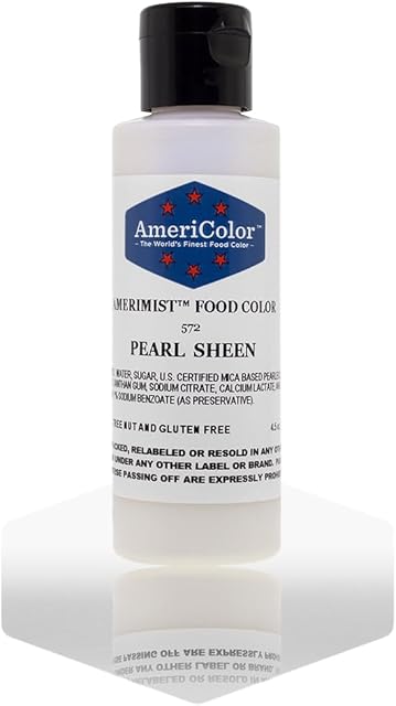 AmeriColor Airbrush Food Coloring, Pearl Sheen AmeriMist, 4.5 Ounce
