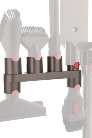 Attachments Holder for Dyson Vacuum Cleaner, Compatible with GEN5/G5/V15/V12/V11/V10/V8/V7, Plastic, Wall Mount, 3 x 9 x 3.6 inches