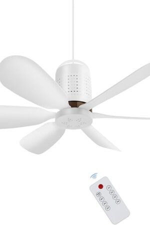 2025 USB Portable Ceiling Fan with Remote Control,Timing,Adjustable 4 Speed,Quiet USB Ceiling Fan Design for Camping,Bed,Tent,Rv,Home