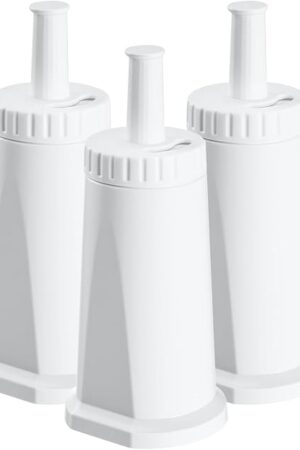 3 Pack Replacement Water Filter for Breville Espresso Machine Barista Pro BES878, Barista Touch Bes880, Oracle Touch BES990, Oracle BES980, Dual Boiler BES920 Bambino ClaroSwiss Sage, BES008WHT0NUC1