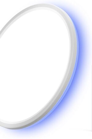 Ceiling Light, 12 Inch LED Flush Mount Ceiling Light with Remote, 24W 2600LM RGB Lamp with Nightlight and Timer, 3000K-6500K Dimmable Lights Fixture for Bedroom Living Room Kitchen, 1 Pack