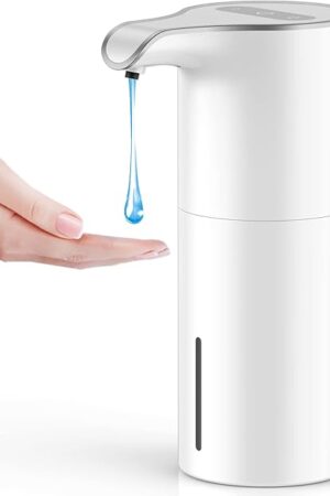 YIKHOM Automatic Liquid Soap Dispenser, 15.37 oz/450mL Soap Dispenser, Touchless Hand Sanitizer Dispenser Electric, Motion Sensor Waterproof Pump for Bathroom Kitchen Dish Soap, USB C Rechargeable