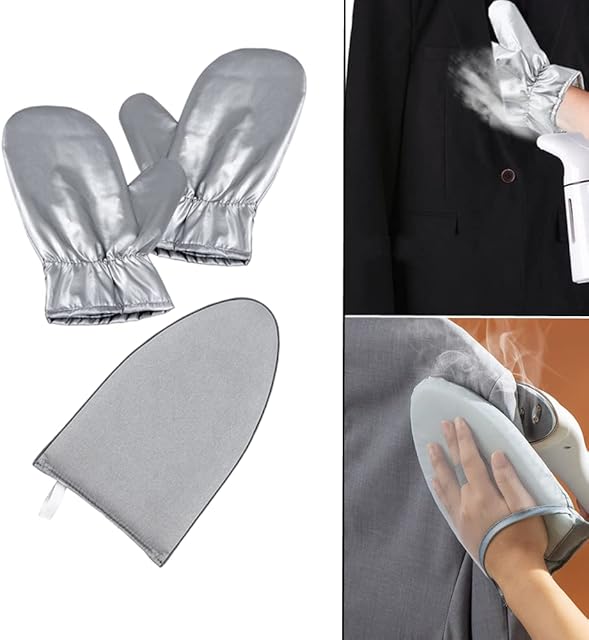 3 Pack Garment Steamer Ironing Gloves Mini Ironing Board Steam Resistant Gloves With Finger Ring Heat Resistant Garment Steamer Gloves For Garment Steamer Ironing Accessories