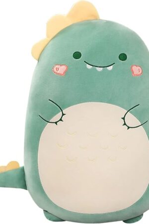 Dinosaur Plush Hugging Pillow Cute Stuffed Animal Plush Toy Soft Cartoon Plushie Sleeping Pillow for Kids(Dinosaur, 45cm/17.71in)