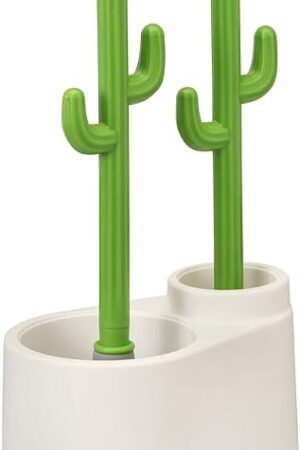 Cactus Toilet Plunger and Brush Set for Bathroom Cleaning - 1 Set
