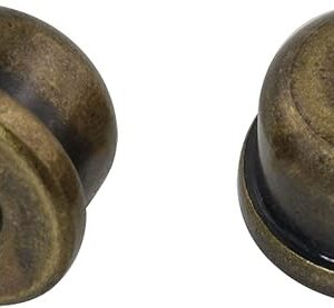 2pcs Solid Lamp Finials Caps Tapped of Tops for Lamp Shade Holder Harp Lamp Finial Knob Lamp Accessories, Bronze
