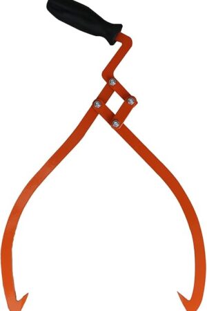 20" Log Tongs Logging Skidding Tongs Non-Slip Grip- Log Lifting, Handling, Dragging & Carrying Tool