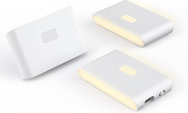 WYZE Rechargeable Night Lights, Warm & Soft White, 3 Pack