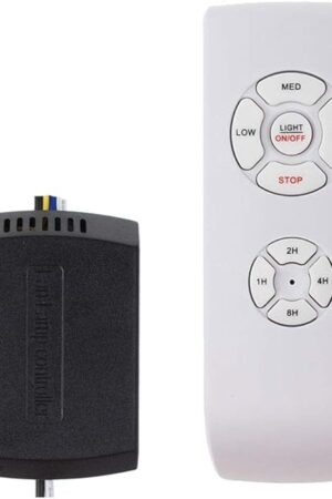 Ceiling Fan Remote Control Kit, Small Size Speed, Light & Timing 3 in 1 Wireless Control, Compatible with AC Motor Fans from Harbor Breeze, Hunter, Hampton Bay, etc.