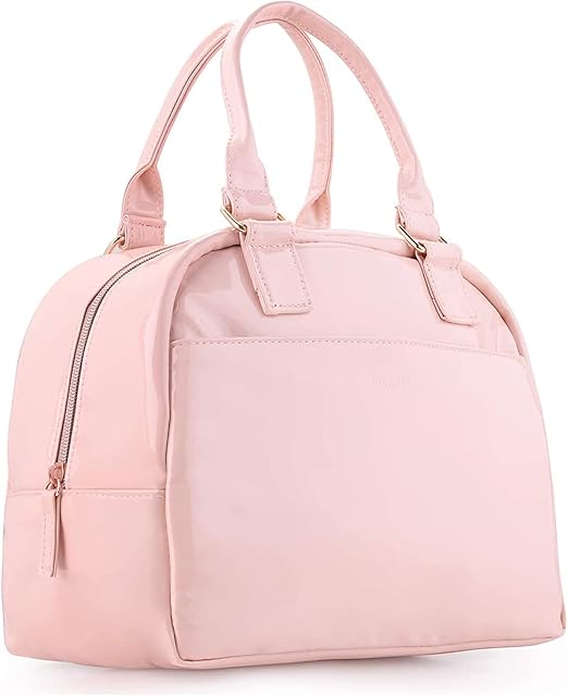 yookee home Lunch Bag Women Insulated Lunch Box for Adults Cute Pink Lunch Tote Bag for Women Preppy Lunchbox Lunch Bag for Adults Work