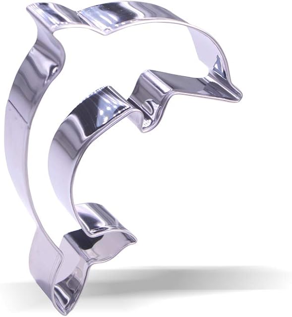 4 inch Dolphin Cookie Cutter - Stainless Steel