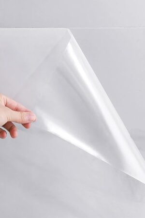Clear Peel and Stick Wallpaper, Self-Adhesive Kitchen Backsplash Wall Tile Protector, Oil Proof Waterproof Contact Paper for Kitchen Cabinets, Whiteboard, Shelf Drawer Liner (15.7" x 78.8")