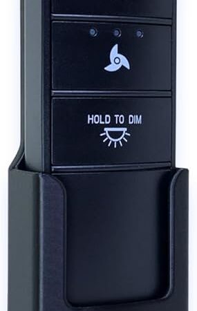 Ceiling Fan Remote Holder Wall Mount Bracket for Hampton Bay Universal Ceiling Fan Remote Control (1 Pk Black)