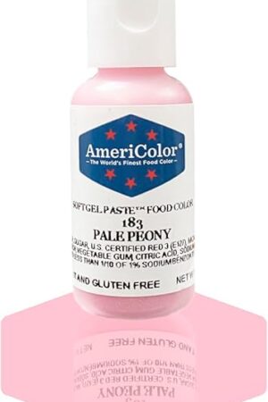 AmeriColor, Pale Peony, 0.75 Ounce Bottle, Soft Gel Paste Food Color