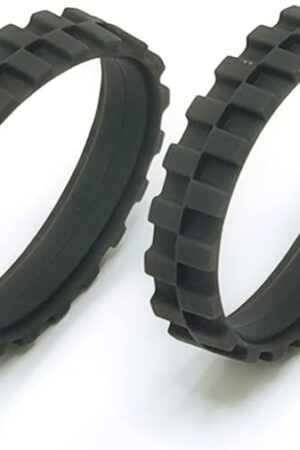 2 Pack Replacement Tires Compatible with iRobot RoombaS9,S9+, j7, 500,600,700,800,900, e and i Series Models, Anti-Slip Wheel Tires Replacement, Great Adhesion and Easy Assembly