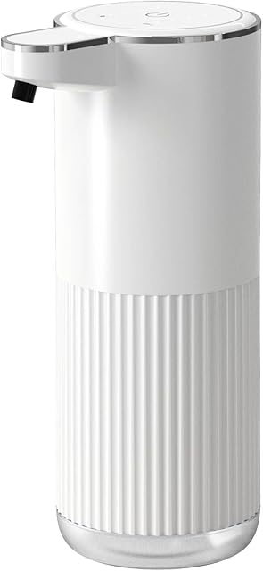 Automatic Soap Dispenser, Touchless Foaming Soap Dispenser Bathroom,Upgrade Hand & Dish Electric Dispenser 4-Level Adjustable Waterproof Wall Mount Kitchen Auto Soap Pump for Thin & Thick Liquid
